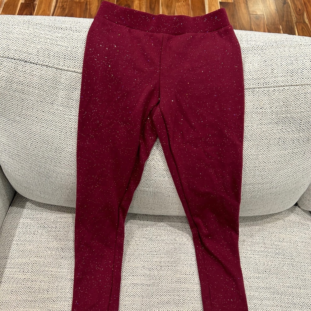 NEVER WORN Fleece Lined leggings from OLD NAVY; sparkle!